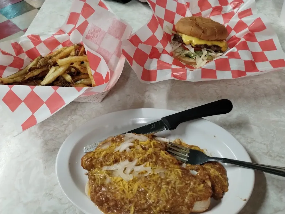 Chili Cheese Dog with Fries